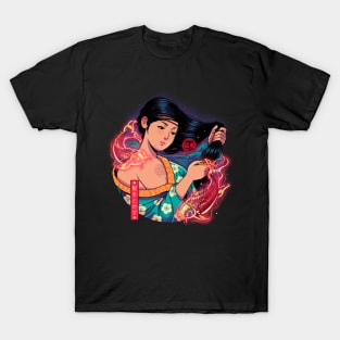 Geisha Combing Her Hair T-Shirt